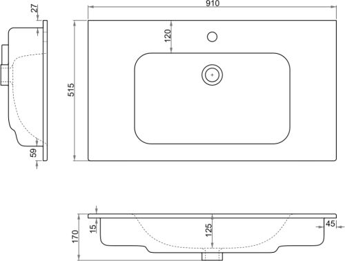 Раковина STWORKI 91 42091-KL в Минеральных Водах